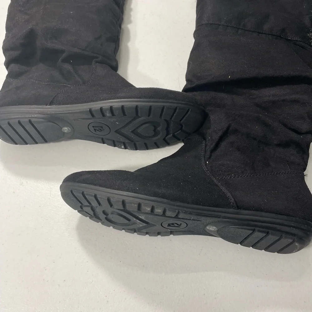 R2 Black and Gray Faux Fur Winter Boots Size 8.5 SB-50